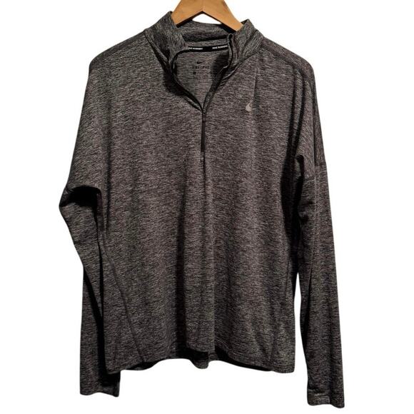 Nike Element Women's Gray Long Sleeve Half Zip Running Sweatshirts Size Large - Picture 1 of 5